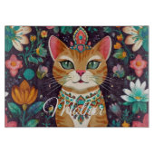 Crowned Bejewelled Cat カッティングボード (正面)