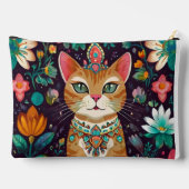 Crowned Bejewelled Cat  Print Cut Sew Bag アクセサリーポーチ (裏面)