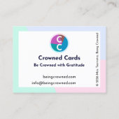 Crowned Cards Business Card 名刺 (裏面)