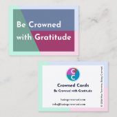 Crowned Cards Business Card 名刺 (正面/裏面)