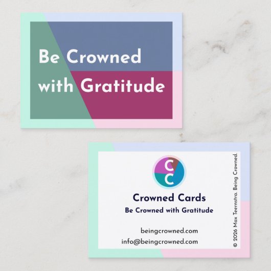 Crowned Cards Business Card 名刺 (正面/裏面)