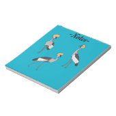 Crowned Cranes ノートパッド (回転)
