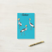 Crowned Cranes ポストイット (デスク上)