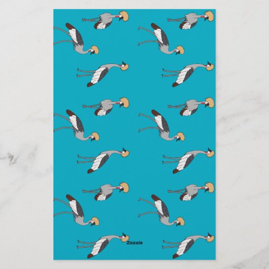 Crowned Cranes 便箋 (裏面)