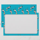 Crowned Cranes 便箋 (正面/裏面)