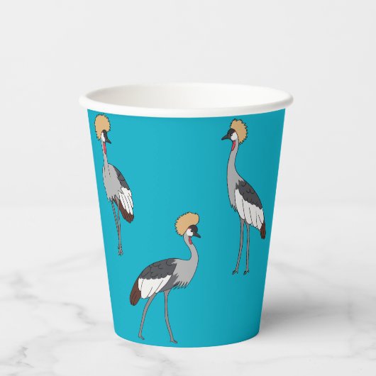 Crowned Cranes 紙コップ (正面)