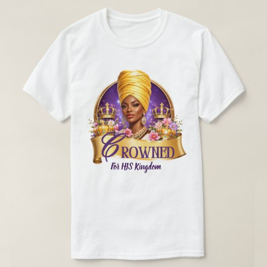 Crowned for His Kingdom 2026 Tシャツ (デザイン正面)
