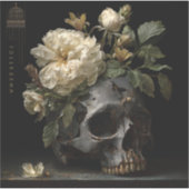Crowned in Silence – Gothic Fine Art シール (正面)