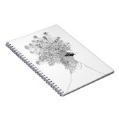 Crowned Pigeon Spiral Notebook ノートブック (右側)