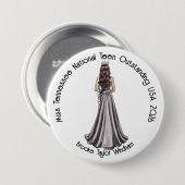 Crowned Queen Custom Pageant Button 缶バッジ (正面&裏面)