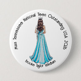 Crowned Queen Custom Pageant Button 缶バッジ