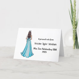 Crowned Queen Pageant Stationery Note Cards サンキューカード