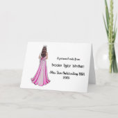 Crowned Queen Pageant Stationery Note Cards サンキューカード (正面)