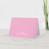 Crowned Queen Pageant Stationery Note Cards サンキューカード (裏面)