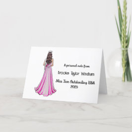 Crowned Queen Pageant Stationery Note Cards サンキューカード