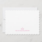 Crowned Queens Custom Pageant Thank You Card サンキューカード (裏面)