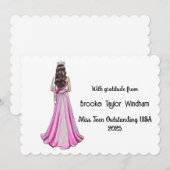 Crowned Queens Custom Pageant Thank You Card サンキューカード (正面/裏面)
