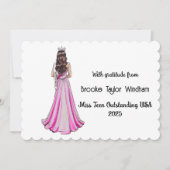 Crowned Queens Custom Pageant Thank You Card サンキューカード (正面)