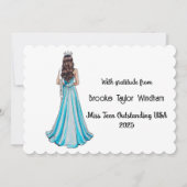 Crowned Queens Custom Pageant Thank You Card サンキューカード (正面)