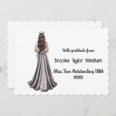 Crowned Queens Custom Pageant Thank You Card サンキューカード (正面/裏面)