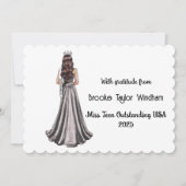 Crowned Queens Custom Pageant Thank You Card サンキューカード (正面)
