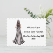 Crowned Queens Custom Pageant Thank You Card サンキューカード (スタンド正面)