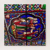 Crowning of Esther stained glass window ジグソーパズル (横)
