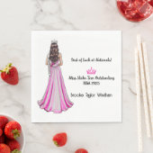 Crowning Queens Pageant Send-off Party Napkins スタンダードランチョンナプキン (インサイチュ)