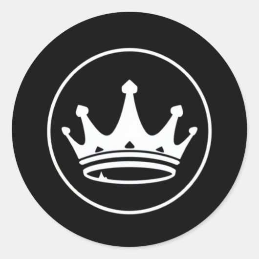 Crownsスタンプ ラウンドシール (正面)