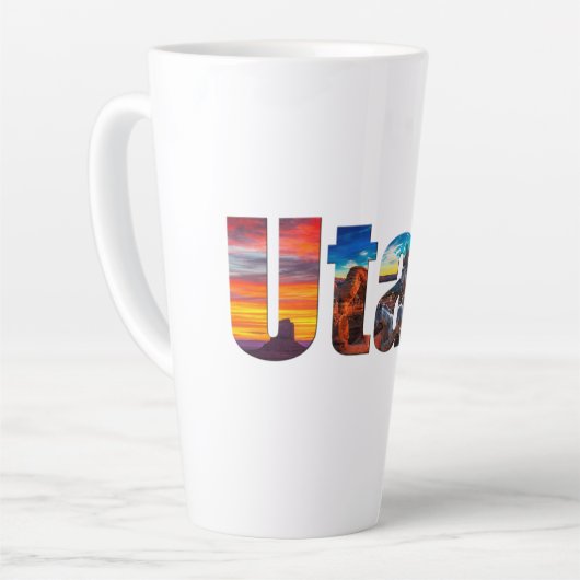 Crowns of Utah カフェラテマグ (左アングル)