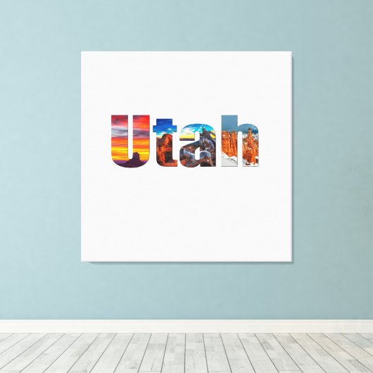 Crowns of Utah キャンバスプリント (インサイチュ (ウッドフロア))