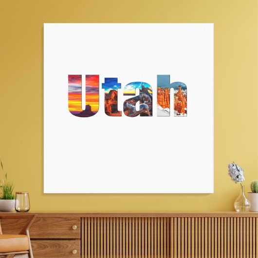 Crowns of Utah キャンバスプリント (インサイチュ (リビング))