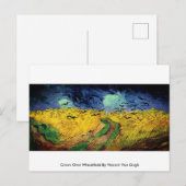 Crows Over Wheatfield By Vincent Vanゴッホポストカード ポストカード (正面/裏面)