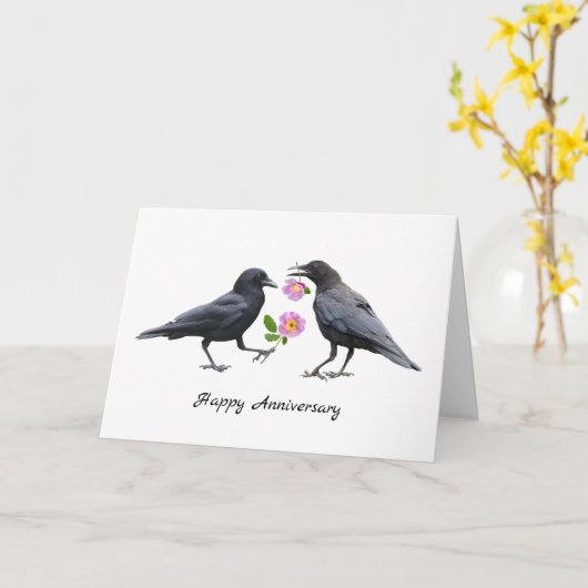 Crows Roses Anniversary Card カード (黄色い花)