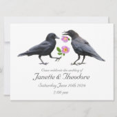 Crows Roses Wedding Invitation 招待状 (正面)