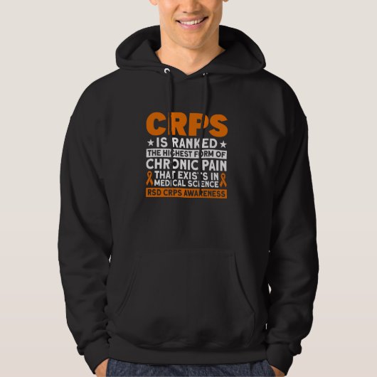 CRPSが最も高い痛みRSD CRPS認識度にランクされている パーカ (正面)