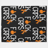 CRPSにサヨナラ フリースブランケット (正面(横))