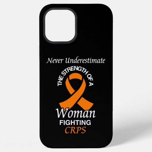 CRPSに立ち向かう女性...過小評価するな/リボン iPhoneケース (裏面)