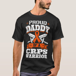 CRPSの戦士の誇りあるパパ ~RSD Awareness Ribbon~ Tシャツ