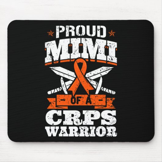 CRPSの戦士の誇りあるミミ　RSD Awareness Ribbon マウスパッド (正面)