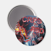 CRPSブルー稲妻カミソリ刃&ニードル磁石 マグネット (正面/裏面)