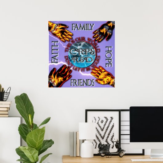 CRPS保の世界が家族を変える希望 ポスター (ホームオフィス)