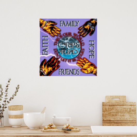 CRPS保の世界が家族を変える希望 ポスター (キッチン)