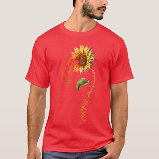 CRPS啓発ヒマワリ男子 Tシャツ (正面)