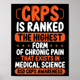 CRPS啓発 慢性疼痛 オレンジリボン RSD CRPS ポスター