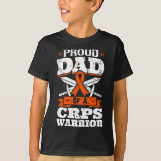 CRPS戦士の自慢のパパ RSD啓発リボン R Tシャツ