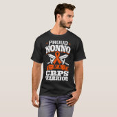 CRPS戦士の自慢の祖父 RSD認知リボン Tシャツ (正面フル)