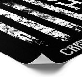 CRPS戦士 アメリカ国旗 RSD CRPS啓発 ポスター (角)
