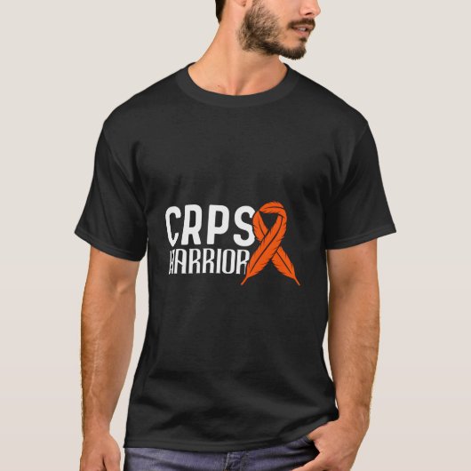 CRPS戦士 オレンジリボン CRPS啓発 Tシャツ (正面)