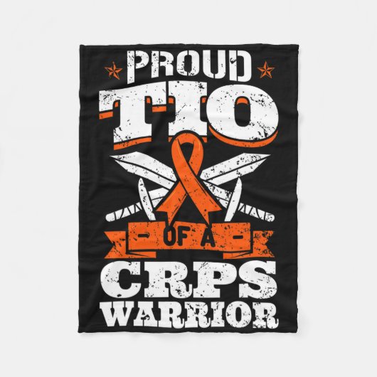 Crps誇りを持った戦士Rsd認識度リボンRのTio フリースブランケット (正面)